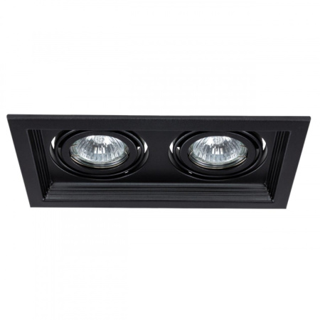 Встраиваемые точечные светильники — Встраиваемый светильник ARTE Lamp A6661PL-2BK купить в 