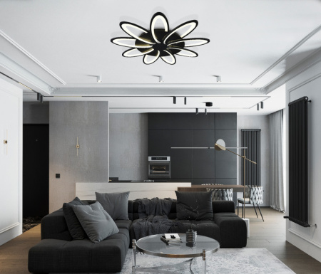 Люстры накладные — Накладная люстра Natali Kovaltseva HIGH-TECH LED LAMPS 82009 BLACK купить в  Люстры накладные — Накладная люстра Natali Kovaltseva HIGH-TECH LED LAMPS 82009 BLACK купить в