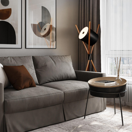 Торшеры и напольные светильники — Торшер LOFT IT 10245F Black купить в 