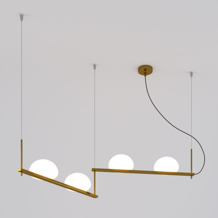 Люстры подвесные — Подвесная люстра Eurosvet 70145/4 латунь купить в 