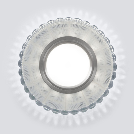 Встраиваемые точечные светильники — Встраиваемый светильник Elektrostandard 2245 MR16 SL/WH зеркальный/белый купить в 