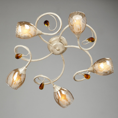 Люстры накладные — Накладная люстра Vitaluce V3293/5PL купить в 