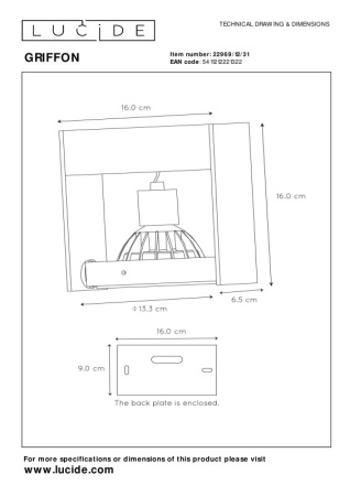 Споты — Спот LUCIDE 22969/12/31 купить в 