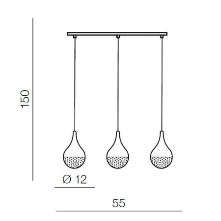 Подвесные светильники — Подвесной светильник Azzardo Cecilia 3 line AZ2173 купить в 