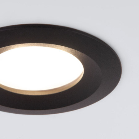 Встраиваемые точечные светильники — Встраиваемый светильник Elektrostandard 110 MR16 черный купить в 