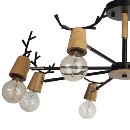 Люстры на штанге — Люстра на штанге LOFT IT 10024/8 Black купить в 