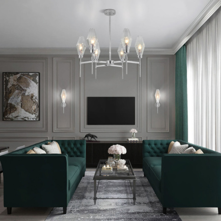 Люстры на штанге — Люстра на штанге Eurosvet 60143/6 хром купить в 