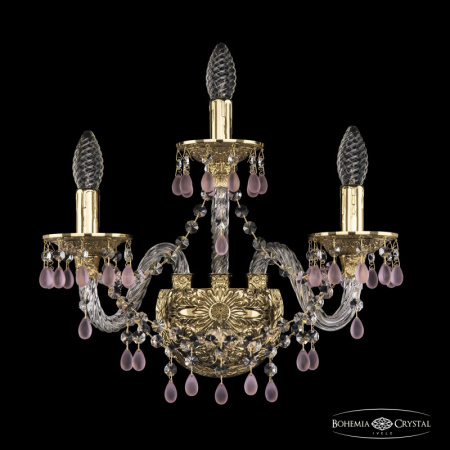 Настенные бра — Бра Bohemia Ivele Crystal 16110B/2+1/165 G V7010 купить в 