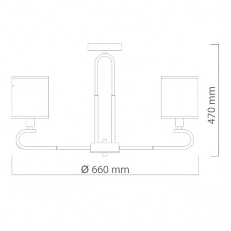Люстры на штанге — Люстра на штанге DeMarkt 667012406 купить в 