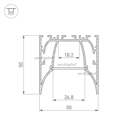 Профили для светодиодных лент — Профиль Arlight 036353 купить в  Профили для светодиодных лент — Профиль Arlight 036353 купить в