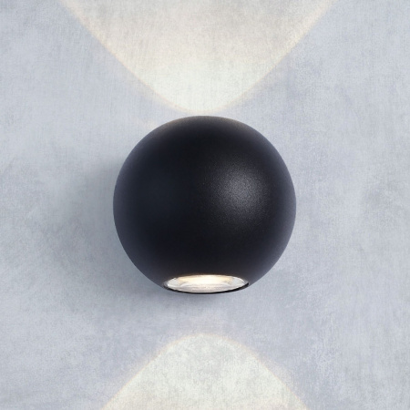 Уличные настенные светильники — Светильник настенный Elektrostandard 1566 TECHNO LED DIVER черный купить в 