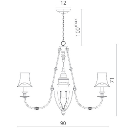 Люстры подвесные — Подвесная люстра Divinare 1165/01 LM-8 купить в 