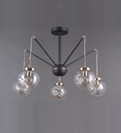 Люстры подвесные — 42327/5 черный купить в 