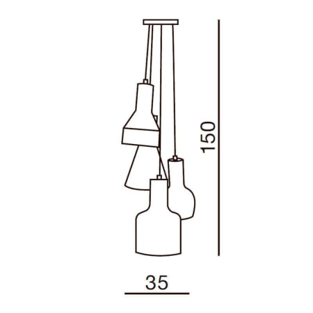 Подвесные светильники — Подвесной светильник Azzardo Karina 4 AZ1030 купить в 