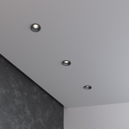 Встраиваемые точечные светильники — Встраиваемый светильник Elektrostandard 15269/LED 3W BK черный купить в 