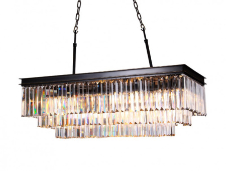 Люстры каскадные — Каскадная люстра Newport 31111/S black+gold купить в 