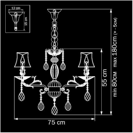 Потолочные люстры — Подвесная люстра Osgona Fiocco 701081 купить в 