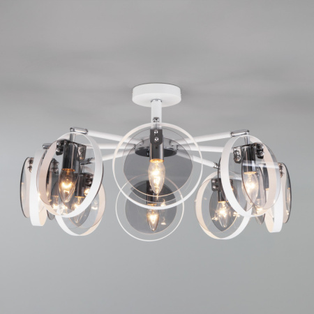 Люстры на штанге — Люстра на штанге Eurosvet 70121/8 белый купить в 