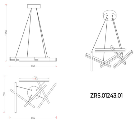 Люстры подвесные — Подвесная люстра Zortes ZRS.01243.01 купить в  Люстры подвесные — Подвесная люстра Zortes ZRS.01243.01 купить в