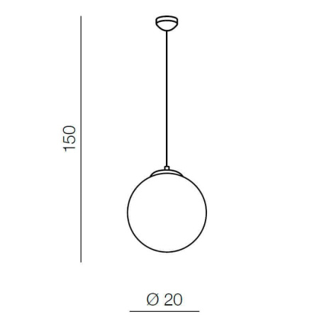 Подвесные светильники — Подвесной светильник Azzardo White ball 20 AZ1325 купить в 