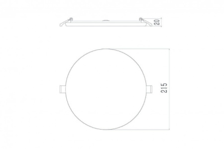 Влагозащищенные точечные светильники — Влагозащищенный светильник Donolux DL20091/30W White R купить в 