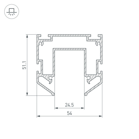 Профили для шинопроводов — Профиль для шинопроводов Arlight 035719 купить в 
