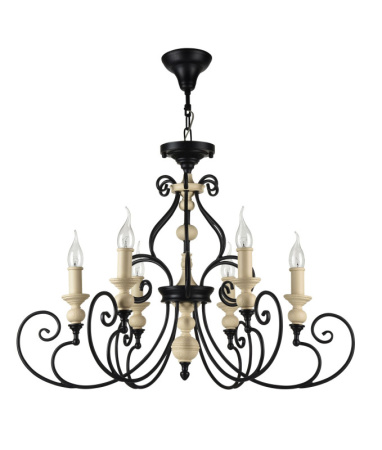 Люстры подвесные — Подвесная люстра Maytoni H631-PL-06-B купить в 