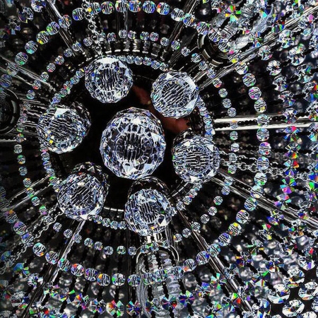 Потолочные светильники — Потолочный светильник Artglass Gerta Dia 450 Nickel CE купить в 