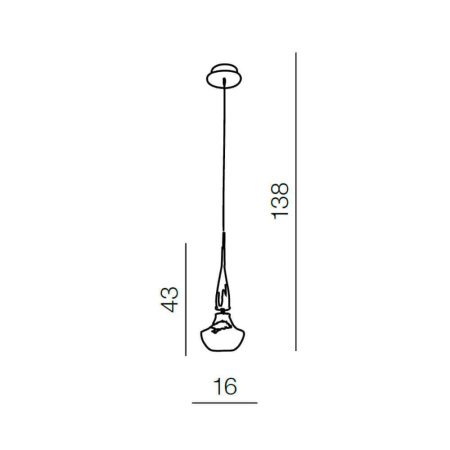Подвесные светильники — Подвесной светильник Azzardo Tasos 1 AZ0260 купить в 