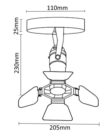 Споты — Спот Crystal Lux CLT 413C WH купить в 