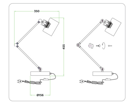 Настольные лампы — Настольная лампа Ambrella Light TR8152 купить в 