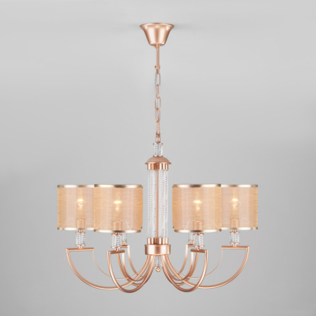 Люстры подвесные — Подвесная люстра Eurosvet 60099/6 перламутровое золото купить в 