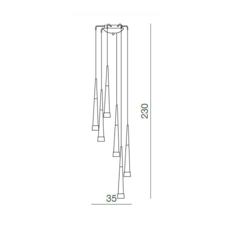 Подвесные светильники — Подвесной светильник Azzardo Brina 6 AZ0934 купить в 