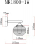 Настенные бра — Бра MyFar MR1800-1W купить в 