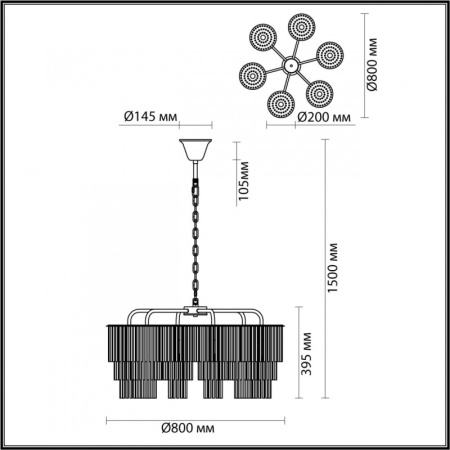 Люстры подвесные — Подвесная люстра Odeon Light 4921/6 купить в  Люстры подвесные — Подвесная люстра Odeon Light 4921/6 купить в