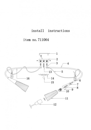 Люстры накладные — Накладная люстра Lightstar 711064 купить в 