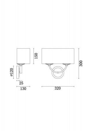 Настенные бра — Бра Freya FR5034WL-02CH купить в 