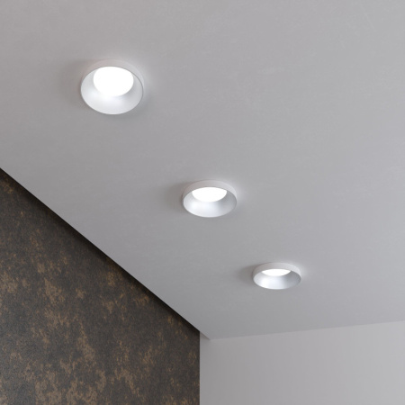 Встраиваемые точечные светильники — Встраиваемый светильник Elektrostandard 112 MR16 серебро/белый купить в 