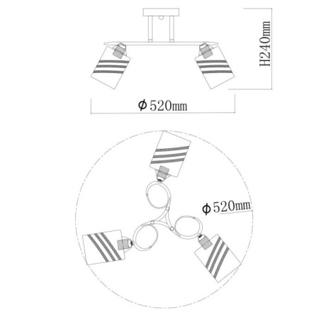 Люстры на штанге — Люстра на штанге DeMarkt 106010403 купить в 
