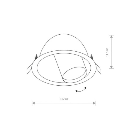 Встраиваемые точечные светильники — Встраиваемый светильник Nowodvorski 9378 купить в 