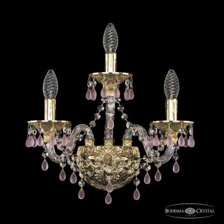 Настенные бра — Бра Bohemia Ivele Crystal 16110B/2+1/141 G V7010 купить в 