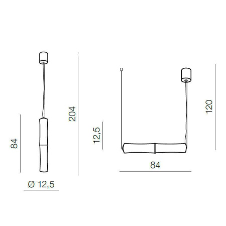 Подвесные светильники — Подвесной светильник Azzardo Bamboo 2 pendant AZ1900 купить в 