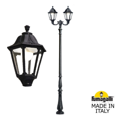 Высокие уличные фонари — Садово-парковый светильник Fumagalli E35.205.R20.AXH27 купить в 