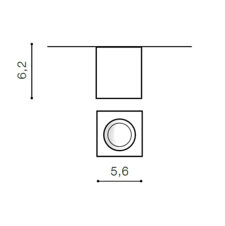 Накладные светильники — Накладной светильник Azzardo Nano Square AZ2787 купить в 