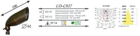 Грунтовые светильники — Грунтовый светильник LD-Lighting LD-CO27 купить в  Грунтовые светильники — Грунтовый светильник LD-Lighting LD-CO27 купить в