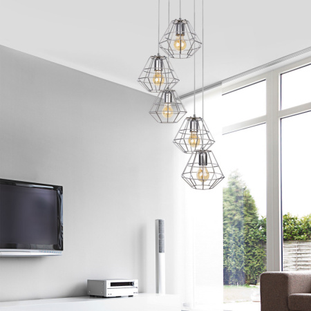 Подвесные светильники — Подвесной светильник TK Lighting 4289 Diamond Silver купить в  Подвесные светильники — Подвесной светильник TK Lighting 4289 Diamond Silver купить в