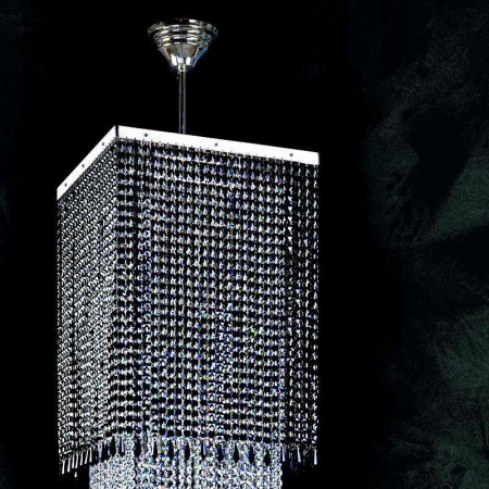 Люстры каскадные — Каскадная люстра Artglass Ambra Nickel CE купить в 