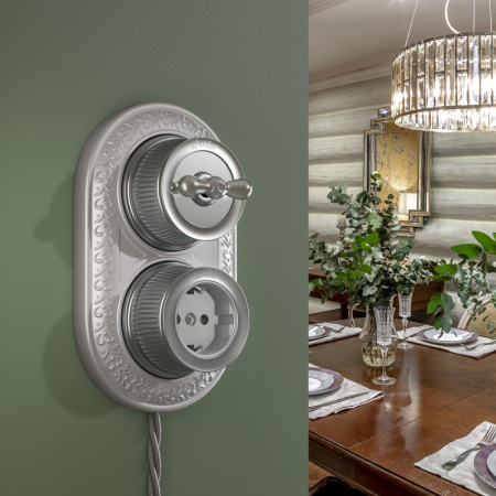 Выключатели — Выключатель Werkel WL19-01-03 (Матовый хром) купить в 