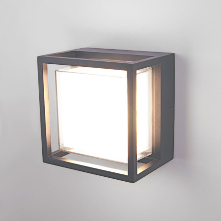 Уличные настенные светильники — Светильник настенный Elektrostandard 1533 TECHNO LED серый купить в 