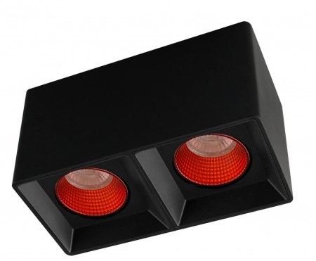 Накладные точечные светильники — Накладной светильник Denkirs DK3085-BK+RD купить в 
